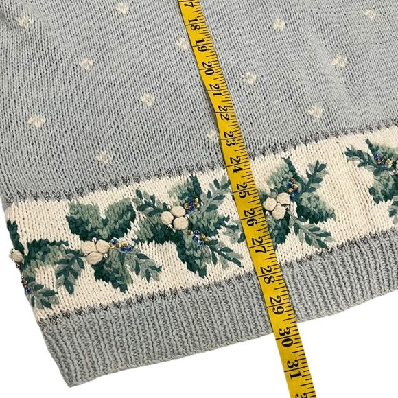 VTG Marisa Christina Christmas Collection 1996 Oversized Ugly Cardigan 0X Tree - Picture 9 of 16